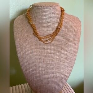 Elegant Gold Beaded Necklace